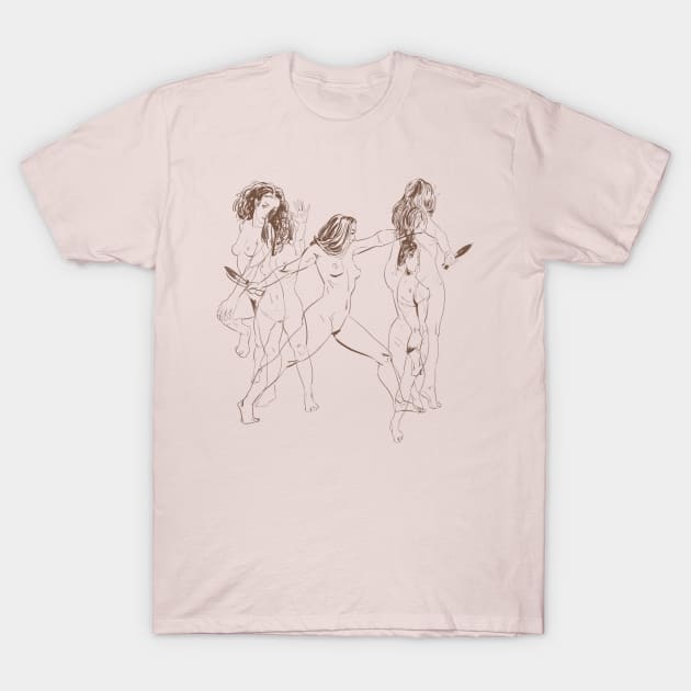 Trio Women sketches #2 T-Shirt by Alexgle